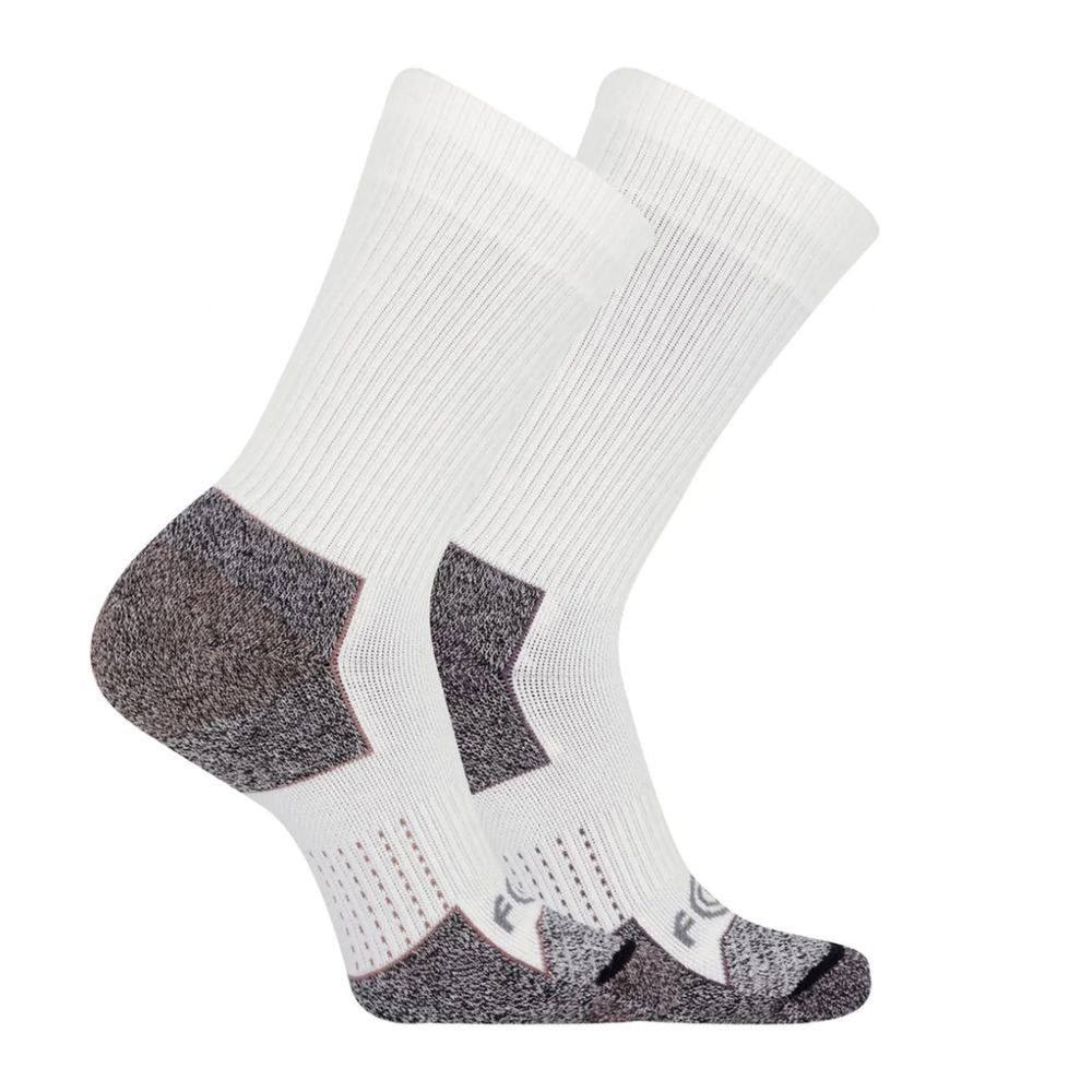 Carhartt Force Steel Toe Crew Sock 2 Pairs Womens Medium Shoe Sz 5.5-11.5 White - Picture 2 of 2